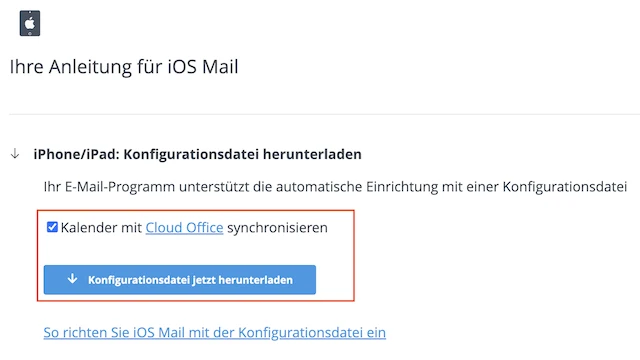 E Mail Assistent Konfigurationsdatei iOSMail de
