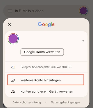 E Mail Konfiguration Android Gmail 01 DE