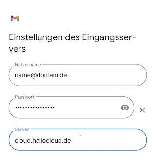 E Mail Konfiguration Android Gmail 06 DE hallo