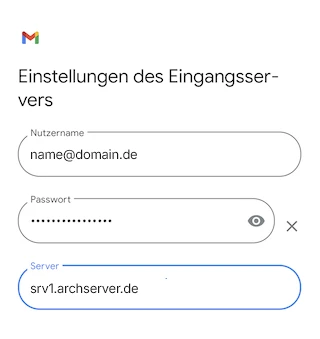 E Mail Konfiguration Android Gmail 06 DE srv