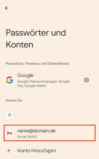 E Mail Konfiguration Android Gmail 11 DE