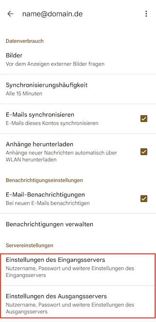 E Mail Konfiguration Android Gmail 14 DE