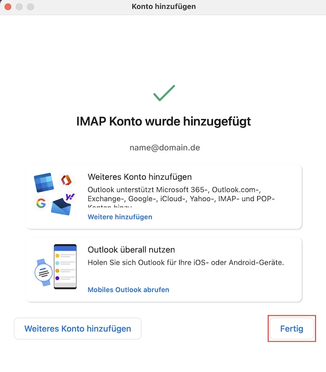 E Mail Konfiguration Outlook fuer Mac neu 06 de